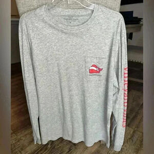 Vineyard Vines Christmas Long Sleeve Tee Naughty Or Nice Medium